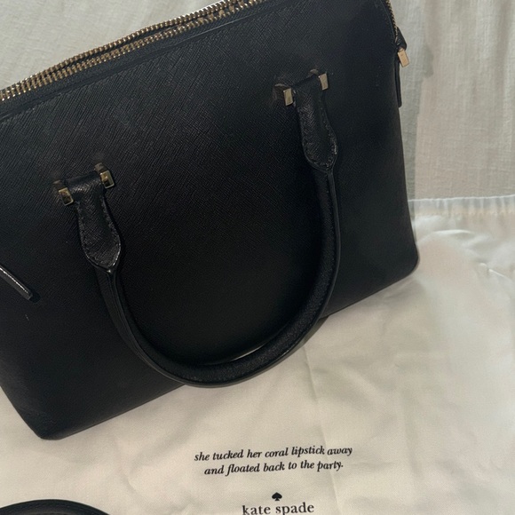 Kate Spade Black Leather Satchel - Picture 3 of 3